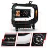 111513 Projector Headlight Set w/Halo Fits Select GMC Sierra 1500, GMC Sierra 2500 HD, GMC Sierra 3500 HD, GMC Sierra - image 3
