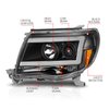 111517 Projector Headlight Set 2005-2011 Toyota Tacoma - image 4