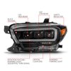 111563 Projector Headlight Set 2016-2023 Toyota Tacoma - image 4