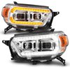 111603 Projector Plank Style Headlights w/Sequential Turn Signals and DRLs for 2010-2013 Toyota 4Runner [Chrome Housings] - image 3