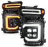 111619X Full LED Z-Series Projector Headlights for 2020-2024 Chevy Silverado 2500, 3500 HD Trucks - image 1