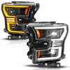 111630A Full LED Projector Plank-Style Black Headlights w/Initiation & Sequential 2015-2017 Ford F-150 (Halogen Models Only)