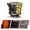 111630A Full LED Projector Plank-Style Black Headlights w/Initiation & Sequential 2015-2017 Ford F-150 (Halogen Models Only) - image 2