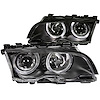 121015 Black Housing Headlights 1999-2001 BMW 3 Series E46