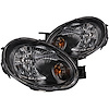 121030 Black Housing Headlights 2003-2005 Dodge Neon