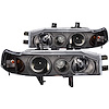 121048 Black Housing Headlights 1990-1993 Honda Accord