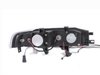 121048 Black Housing Headlights 1990-1993 Honda Accord - image 2