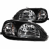 Black Housing Headlights 1999-2000 Honda Civic