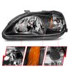 Black Housing Headlights 1999-2000 Honda Civic - image 4