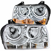 121137 Chrome Housing Headlights 2005-2010 Chrysler 300