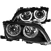 121140 Black Housing Headlights 2002-2005 BMW 3 Series E46