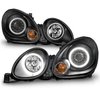 121144 Black Housing Headlights 1998-2005 Lexus GS 300/400/430 - image 3