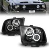 121166 Black Housing Headlights 2005-2009 Ford Mustang - image 2