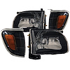121190 Black Housing Headlights 2001-2004 Toyota Tacoma