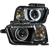 121312 Black Housing Headlights 2010-2013 Chevy Camaro