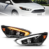121564 Projector Headlight Set 2015-2018 Ford Focus