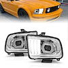 121567 Projector Headlight Set 2005-2009 Ford Mustang