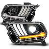 121577 LED Black Housing Projector Headlights 2010-2014 Ford Mustang