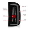 311381 LED Tail Light Assembly Fits Select Chevy Silverado 1500/2500/3500 HD - image 4