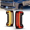 311454X Full LED Black Tail Lights w/Clear Lens, Initiation & Sequential Signal Fits Select Toyota Tundra - image 2