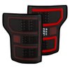 321338 Black LED Tail Lights for 2018-2020 Ford F-150 [Red Light Bar] - image 2
