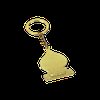 Metal Spade-Shaped Keychain with Aces EFI Branding - image 2