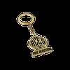 Metal Spade-Shaped Keychain with Aces EFI Branding - image 4
