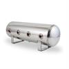 2.5 Gal Alum Air Tank - 4 1/4 face ports & 1/4 drain port - 20 L x 6 D - Polished