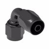 Reusable Hose End Fitting, -08 AN Hose Size, 90-Degree [Black Anodized Finish] - image 3