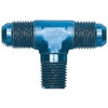 -08AN Dash x -08AN Dash x 3/8in. Aluminum Blue Anodized - Male Branch Tee - image 1