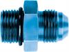 -10AN Dash x -12AN Dash Aluminum Blue Anodized - O-Ring Boss To Male 37 deg. - image 1