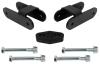 Leaf Spring Shackle Lift Kit fits Select Late-Model GM Colorado/Canyon, +2 in. Rear Lift Height [Black Powder-Coated Finish]
