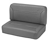 Trailmax II Fixed Back Seat, Charcoal, Rear/Second Seat, Vinyl,