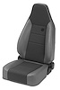 Trailmax II Sport Seat, Charcoal, Front, High-Back, Vinyl w/Center Fabric Insert, Bucket, Driver Or Pass Side