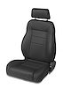 39450-01 TrailMax II Pro Jeep Seat for 1976-2006 Jeep CJ/Wrangler [Right/Passenger Side, Black Vinyl]