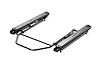 Seat Slider Kit, Black, Incl. 2 Sliders/1 Handle/Hardware Kit For Single Seat,