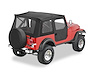 Supertop Classic Squareback Soft Top, Black, Clear Windows, - image 1