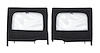 HighRock 4x4 Element Upper Fabric Half Doors, Black Twill, Rear,