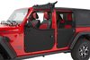 Fabric Door Set, Black Twill, 2 pc., Rear, Fits Factory Soft Top/All Bestop Soft Tops w/Factory Door Surrounds And Door Strikers - image 3