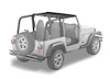 Strapless Standard Targa Style Bikini Top, Black Denim, Color-Matched, Requires Installation Of PN[51210], Drill-In,