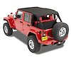 52594-35 Traditional Bikini Top for 2010-2014 Jeep Wrangler Unlimited [Safari Style, Black Diamond]
