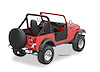 53030-01 Soft Lower Half Doors for 1964-1984 Land Cruiser FJ40 [Black] - image 1