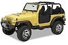 53039-15 Soft Lower Half Doors for 1997-2006 Jeep Wrangler/Unlimited TJ [Black Denim]