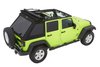 54423-17 Trektop Glide Slantback Soft Top for 2007-2018 Jeep Wrangler JK 4-Door, Premium Black Twill - image 2