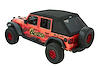 54925-17 Trektop Ultra Slantback Soft Top for Jeep Wrangler JL 4-Door [Black Twill] - image 1