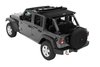 56863-17 Black Twill ALL-NEW Trektop Fits Select Jeep Wrangler JL Unlimited 4-Door [Black Twill, Tinted Side & Rear Windows] - image 4