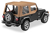 79121-37 Sailcloth Replace-A-Top for 1997-2002 Jeep Wrangler [Half Door Skins, Spice]