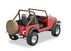 80007-04 Sport Bar Covers for 1980-1983 Jeep CJ-5, 1980-1986 Jeep CJ-7/CJ-8 Scrambler [Tan]