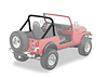 80007-15 Sport Bar Covers for 1980-1983 Jeep CJ-5, 1980-1986 Jeep CJ-7/CJ-8 Scrambler [Black Denim]