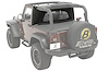 Windjammer Wraparound Wind Screen, Black Denim,